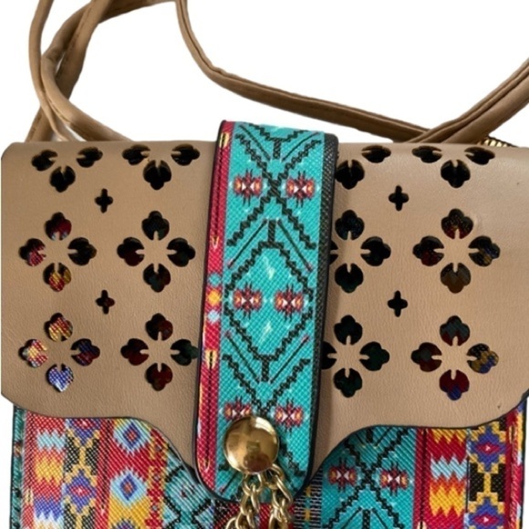 Crossbody Aztec/Western Clear Touchscreen Cell Phone Bag, Detachable Strap, NWOT - Picture 5 of 8